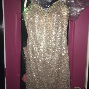 Sparkly, Gold Dress!